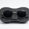 Unisex Vintage Oval Frame Sunglasses