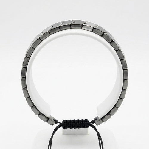 Men's Dark Metallic Chevron Bracelet