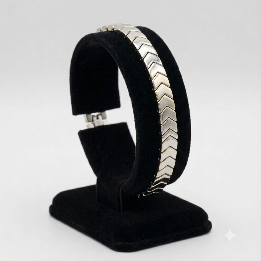Men's Arrow Chain Silver Bracelet